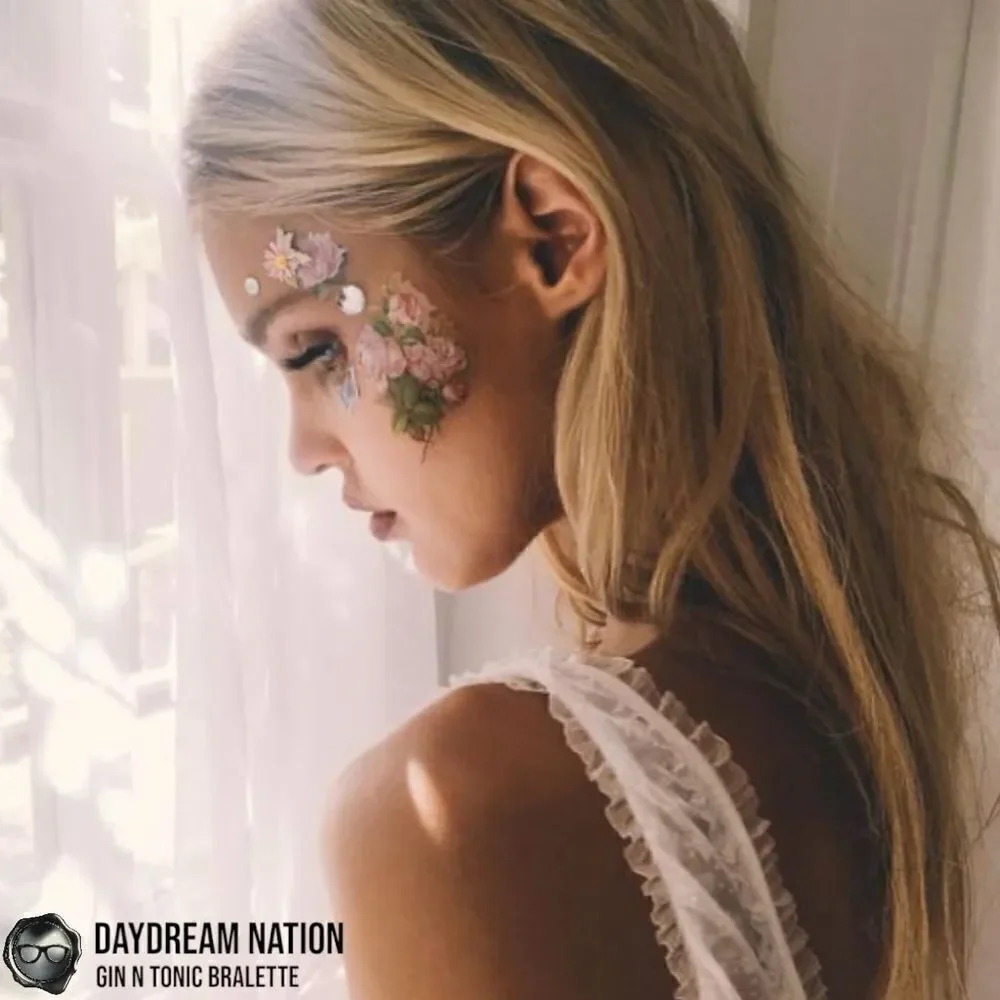 DAYDREAM NATION CHEESECAKE GIN N TONIC SHEER LACE BRALETTE BABY’S BREATH WHITE